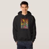 TK and Kinder retro smile face Back To School kind Hoodie (Voorkant volledig)