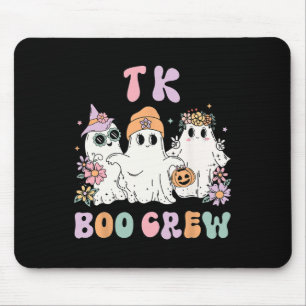 TK Boo Crew Retro Groovy Halloween Floral Ghost TK Muismat