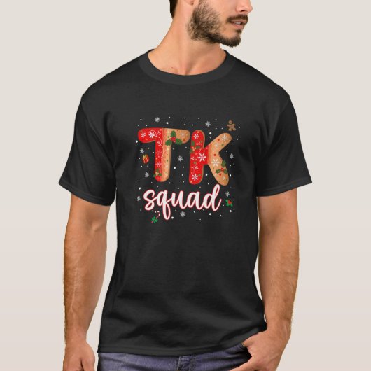 TK Candy Cane Crew Grappige Kerst TK Squad Teacher T-shirt (Voorkant)