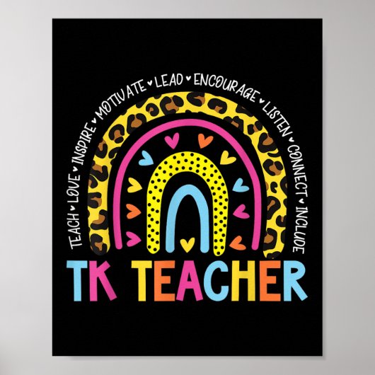 TK docent terug naar school Kind Poster (Voorkant)