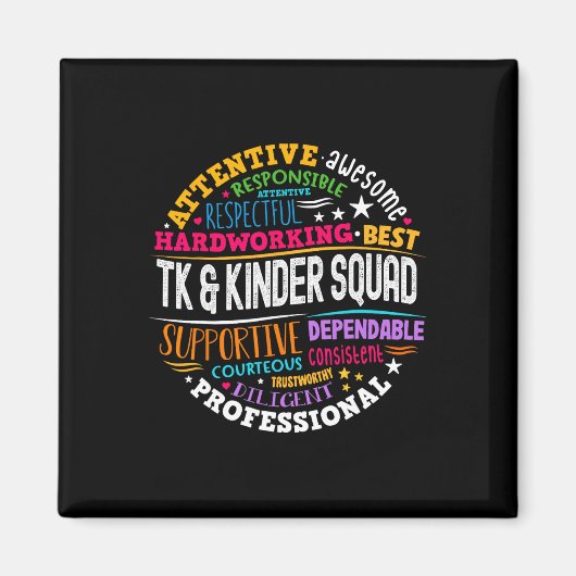 TK en Kinder Squad Overgangslessen Magneet (Voorkant)