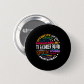 TK en Kinder Squad Overgangslessen Ronde Button 5,7 Cm (Voorkant /achterkant)