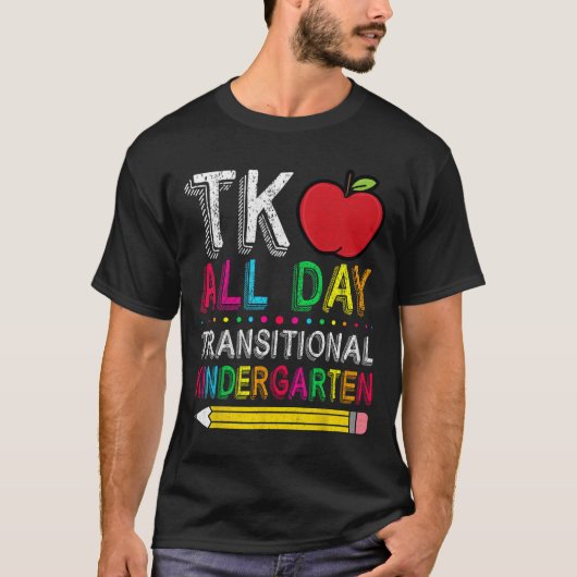 Tk hele dag transitie kleuterleidster student t-shirt (Voorkant)