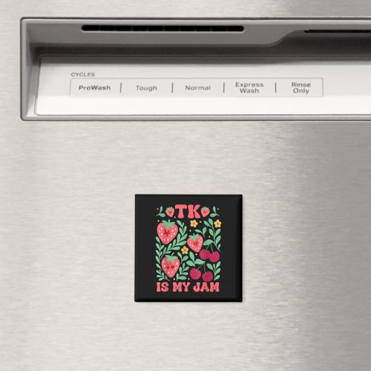 TK is mijn Jam Strawberry Cherry Transitional Kind Magneet (Insitu (Vaatwasser))