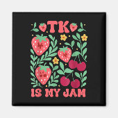 TK is mijn Jam Strawberry Cherry Transitional Kind Magneet (Voorkant)