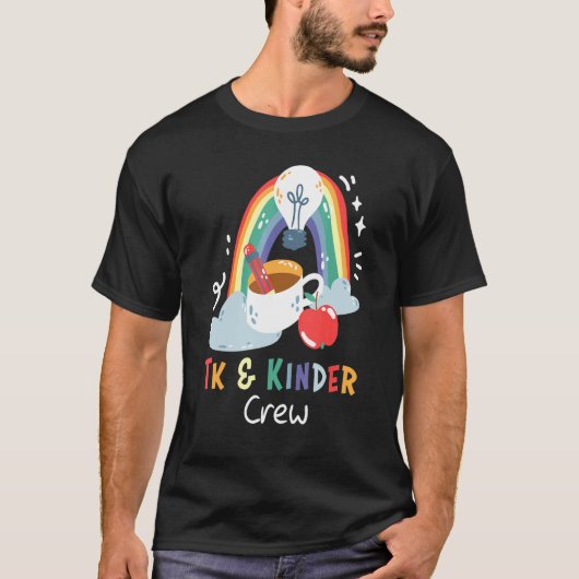 TK & Kinder Crew Rainbow Transitional Kindergarten T-shirt (Voorkant)