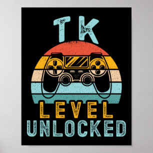 TK Level Ontgrendeld Videogame CK naar School Boy  Poster