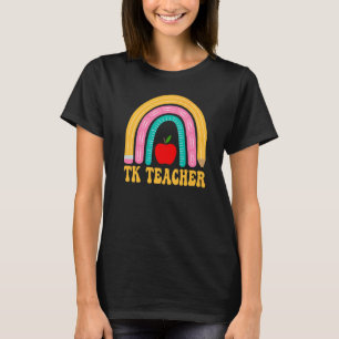 Tk Onderwijzer Regenboog Potlood Vrouwen Terug naa T-shirt