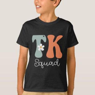 Tk Squad Retro Hippie Ouderwets Gelukkige Eerste D T-shirt