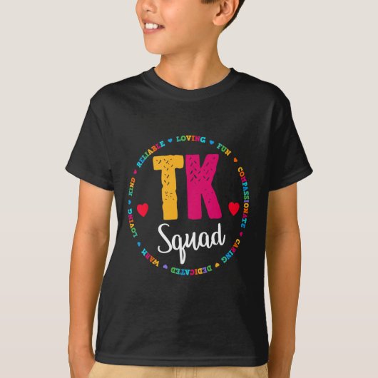 Tk Squad T-shirt - Overgangsklas Leraar T (Voorkant)