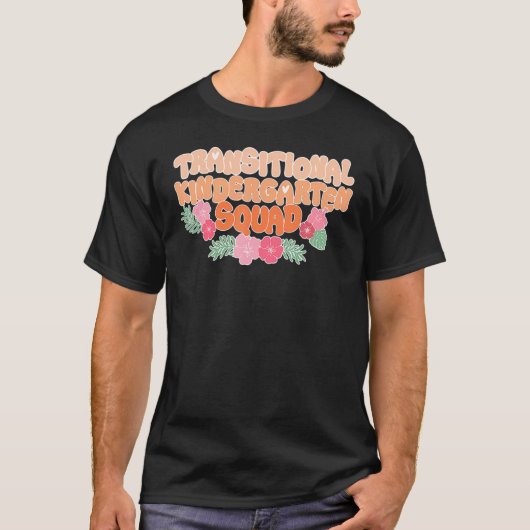Tk Squad   Teacher Floral Retro 70s Groovy T-shirt (Voorkant)