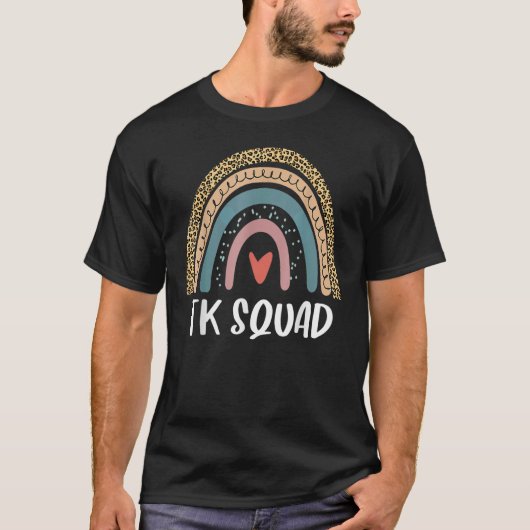 TK Squad transitional Kindergarten leraar terug na T-shirt (Voorkant)