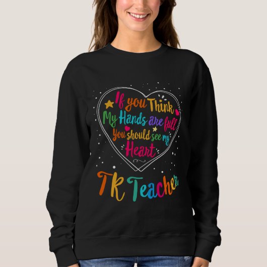 TK Teacher Appreciation Week Back to School Heart Trui (Voorkant)