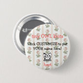 TKCD medium "jouw naam here"-toets Ronde Button 5,7 Cm (Voorkant /achterkant)