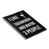 TKD Gifts Taekwondo Martial Arts Sport Fighter  Notitieboek (Rechterzijde)