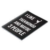 TKD Gifts Taekwondo Martial Arts Sport Fighter  Notitieboek (Linkerzijde)