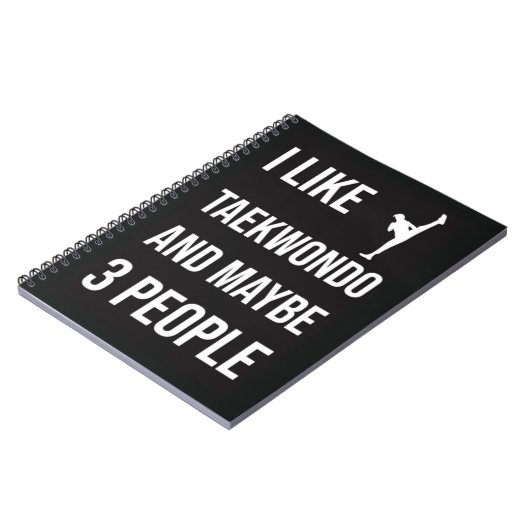 TKD Gifts Taekwondo Martial Arts Sport Fighter  Notitieboek (Linkerzijde)