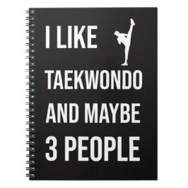 TKD Gifts Taekwondo Martial Arts Sport Fighter  Notitieboek