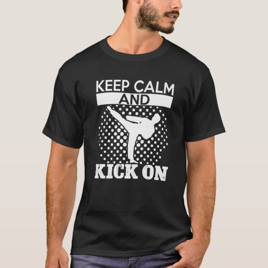 TKD Korean Martial Arts Tae Kwon Do Fighter Keep C T-shirt (Voorkant)