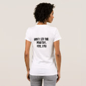 TKD-MEISJE MET ATTITUDE T-SHIRT (Achterkant volledig)