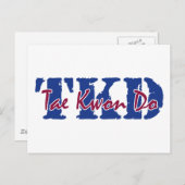 TKD Tae Kwon Do Briefkaart (Voorkant / Achterkant)