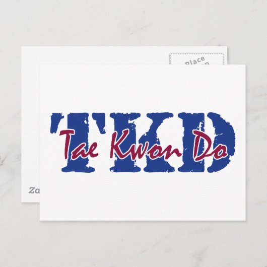 TKD Tae Kwon Do Briefkaart (Voorkant / Achterkant)
