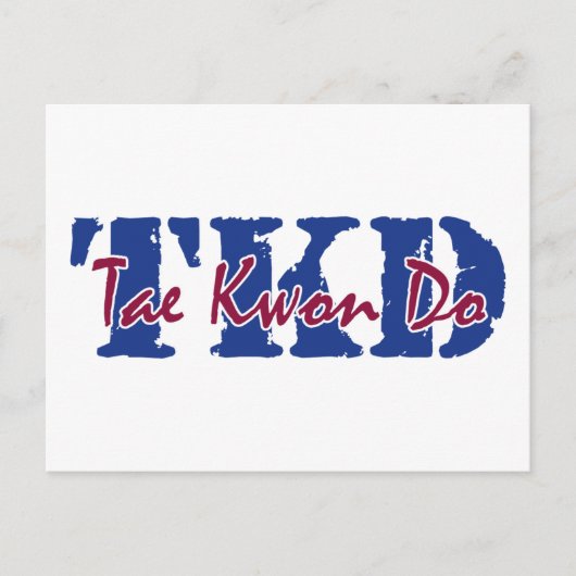 TKD Tae Kwon Do Briefkaart (Voorkant)