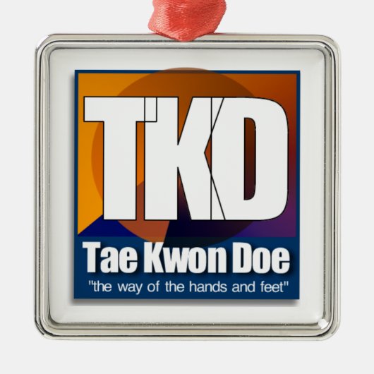TKD TAEKWONDO CHRISTMAS ORNAMENT WAY HAND FEET (Voorkant)