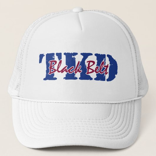 TKD zwarte gordel Trucker Pet (Voorkant)