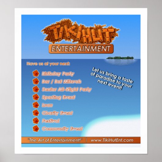 Tkikihut Entertainment Poster (Voorkant)