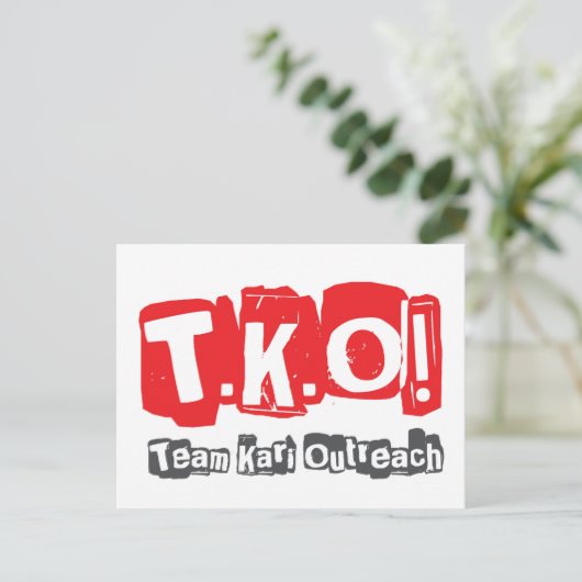 TKO - Oude Punk stijl Briefkaart (Staand voorkant)