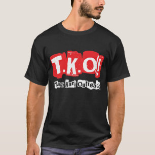 TKO:  Oude Punk stijl zwart T-shirt