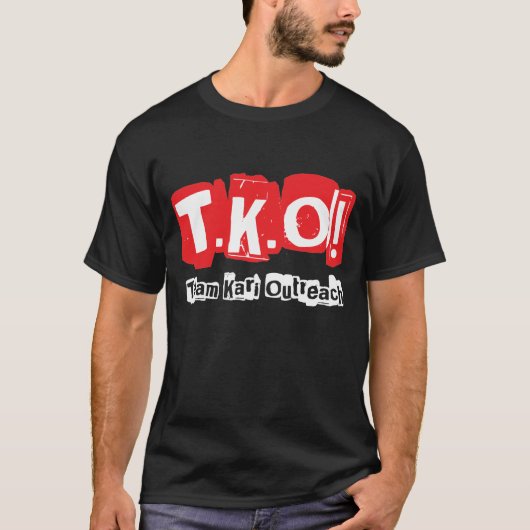 TKO: Oude Punk stijl zwart T-shirt (Voorkant)