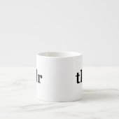 TL;DR betekent "Te lang; niet gelezen" Espresso Kop (Voorkant)