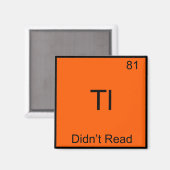TL;DR Chemie Element Symbool Grappig TLDR Magneet (Voorkant / Achterkant)