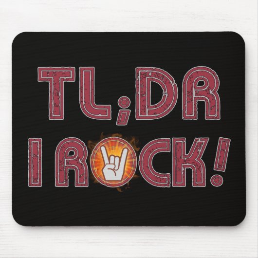 TL;DR. I Rock! Muismat (Voorkant)