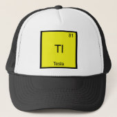 Tl - Tesla Funny Chemistry Element Symbol T-Shirt Trucker Pet (Voorkant)