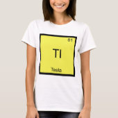 Tl - Tesla Grappig Chemie Element Symbool T-Shirt (Voorkant)