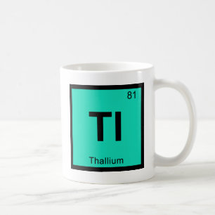 Tl - Thallium Chemie Periodiek Systeem Symbool Koffiemok