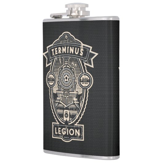 TL-treinkolf met Logo achterzijde lint Heupfles (Links)