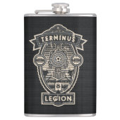 TL-treinkolf met Logo achterzijde lint Heupfles (Voorkant)