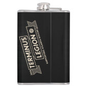 TL-treinkolf met Logo achterzijde lint Heupfles (Achterkant)