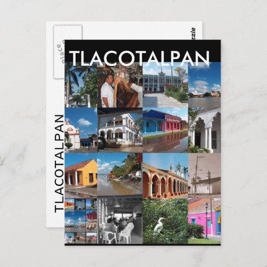 , TLACOTALPAN BRIEFKAART (Voorkant / Achterkant)