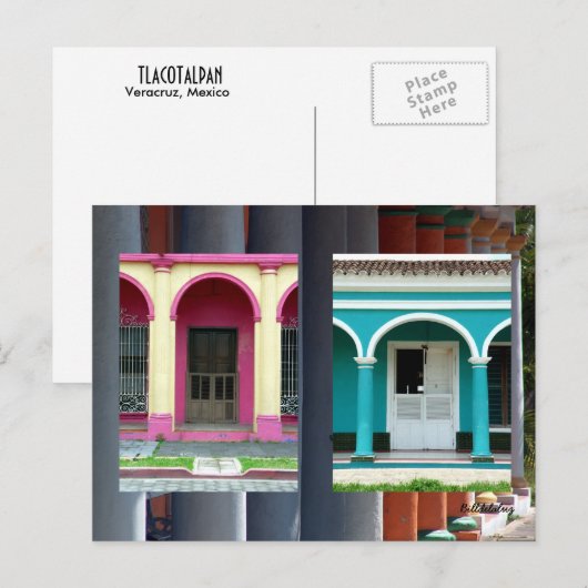 TLACOTALPAN, VERACRUZ BRIEFKAART (Voorkant / Achterkant)