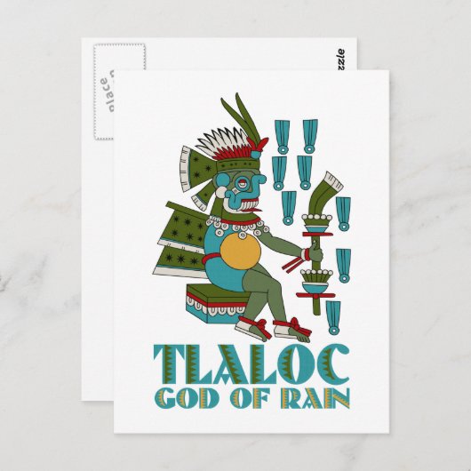 Tlaloc Briefkaart (Voorkant / Achterkant)