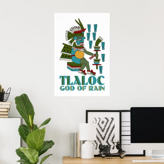 Tlaloc Poster (Thuiskantoor)