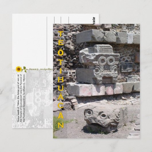 Tláloc, Teōtihuácān, Mexico - briefkaart (Voorkant / Achterkant)