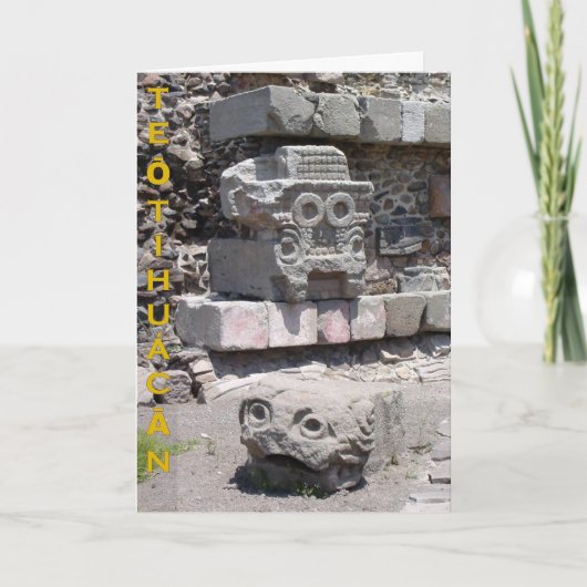 Tláloc, Teōtihuácān, Mexico - kaart (Voorkant)