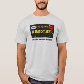 Tlamachtijketl License Bord Shirt () (Voorkant)