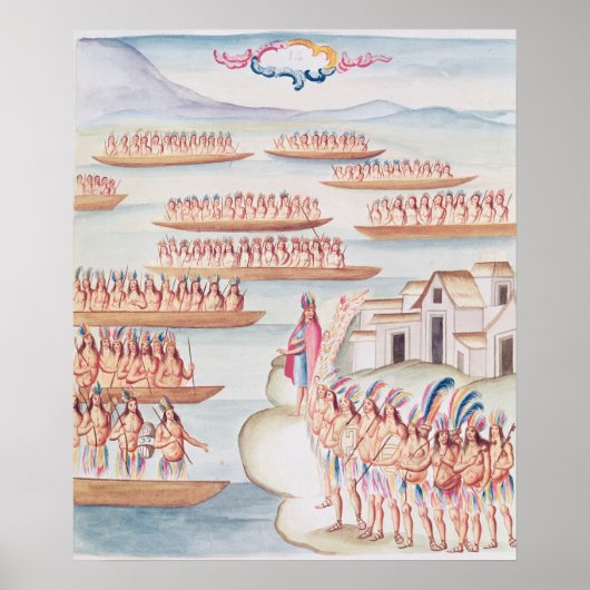 Tlatelolco en de lagune poster (Voorkant)